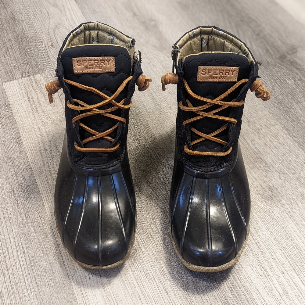 Sperry Stillwater Chevron Duck Boots SZ 8.5 - Picture 1 of 9